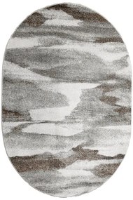 Koberec Ponte N282A sivý ovál