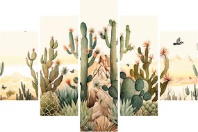 Obraz - Púšť, aquarel (150x105 cm)