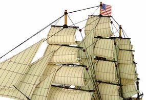Lean Toys Zberateľská drevená loď – USS Constitution XXL