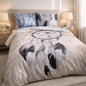 SATÉNOVÉ OBLIEČKY PANEL 140X200 CM, 1KS 70X80 CM VZOROVANÉ