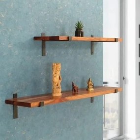 Polica na stenu s konzolou Lara 75 cm dub LARA-PAL 75