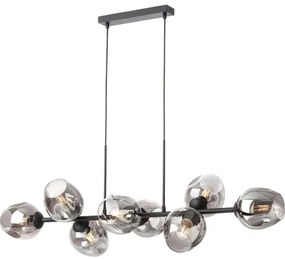 Redo - Náhradné tienidlo k lampe, k lustru PIERCE pr. 15 cm čierna/dymová