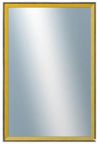 DANTIK - Zrkadlo v rámu, rozmer s rámom 40x60 cm z lišty Inclinata colori žltá (3137)