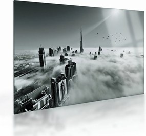 Sklenený obraz - Mrakodrapy v Dubai (70x50 cm)