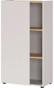 Biela knižnica v dekore duba 61x110x34 cm Adrano – Germania