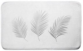 Biela/v striebornej farbe kúpeľňová predložka 45x75 cm Orbella – douceur d'intérieur