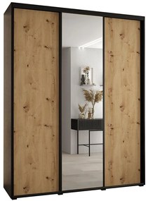 Skriňa 45 Canaris 3 190 čierna/artisan/čierna