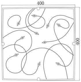 GLOBO 40393-3 - Stropné svietidlo TAVEUNI 3xE27/60W