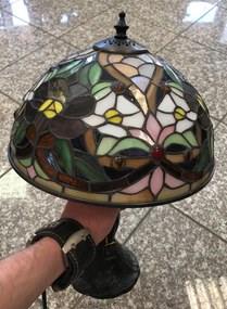 Tiffany stolná lampa do obývačky kolekcia LILY 34*Ø25