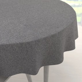 Biante Veľký dekoračný okrúhly obrus BKT-551 Sivý režný Ø 250 cm