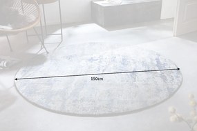 Koberec Modern Art 150cm okrúhly modrý béžový