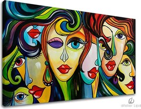 Autorská reprodukcia na plátne ŽENY