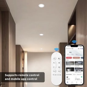 Immax NEO 07294L - stmievateľné LED podhľadové svietidlo DOWN LED/12W/230V Wi-Fi priemer 12 cm biele