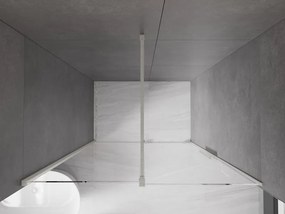 Mexen Velar, posuvné sprchové dvere do otvoru 160 cm, 8mm číre sklo, brúsená oceľ, 871-160-000-01-97