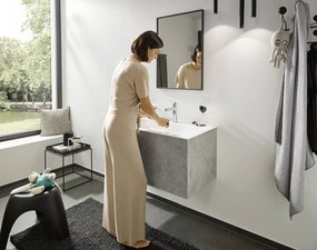 Hansgrohe Finoris, umývadlová batéria 110, s výpustom Push-Open, EcoSmart, chrómová, HAN-76023000