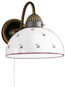 Kolarz 731.61.69 - Nástenná lampa NONNA 1xE27/75W/230V červená