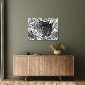 Sklenený obraz - Exotická záhrada (70x50 cm)