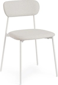 Biela čalúnená jedálenská stolička Inka – Yes Everyday