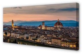 Obraz na plátne Italy Panorama katedrála hory 125x50 cm