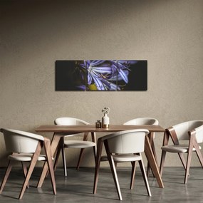 Obraz - Lila (s hodinami) (90x30 cm)
