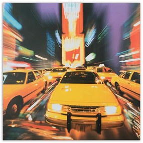 Obraz na plátně New York City Taxi - 30x30 cm