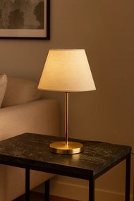 Stolní lampa Shade II béžová/zlatá