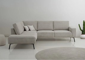 Sivobéžová ženilková rohová pohovka (ľavý roh/do L) Amsterdam – Scandic