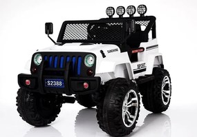 LEAN CARS Elektrické autíčko Jeep S2388 biele 4x45W