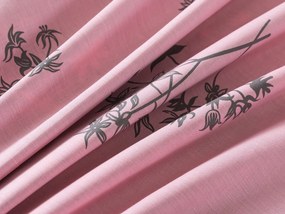 XPOSE® Predĺžené bavlnené Renforcé obliečky IDIL - sivé/ružové