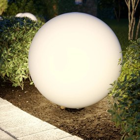 Arcchio Senadin svetelná guľa, biela, IP54, 60 cm