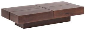Dizajnový konferenčný stolík Cube XL Akácia 140cm