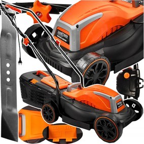 Elektrická Kosačka Ľahká, Silná Na Trávu, Veľký Kôš S Reguláciou 2400 W