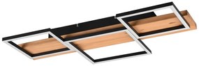 LED stmievateľné stropné svietidlo v čierno-prírodnej farbe 34x65 cm Harper – Trio