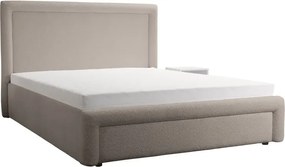 Dizajnová čalúnená posteľ ABRIAMO, 200x160, hnedá (Abriamo 1)