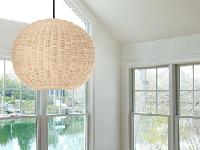 Toolight - Stropné svietidlo z prírodného bambusu Boho E27 60W APP882-1CP, hnedá, OSW-05242