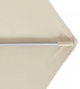 Doppler ACTIVE 280 cm -  automatický naklápací slnečník s kľukou prírodná (kód farby 820), 100 % polyester