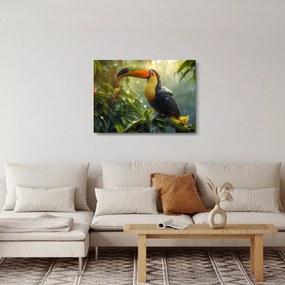 Sklenený obraz - Tukan (70x50 cm)