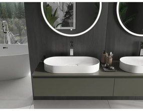 Mexen Sofia, umývadlo na dosku z konglomerátu 70 x 35 cm, biela, 23067001