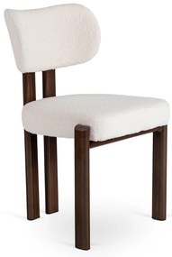 Jedálenská stolička GRENADA krémová/nohy orech