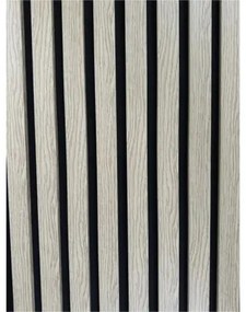 Akustický panel dub prírodný, šírka lamely 38 mm, 20x450x2650 mm