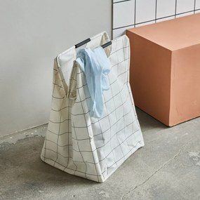 House Doctor Skladací kôš na bielizeň Squares White