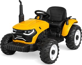 JOKOMISIADA Akumulátorový traktor s prívesom a sklopnou korbou PA0347 žltý