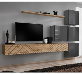 Obývacia Stena Switch IX Line Wotan/Grafit