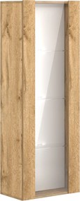 Závesná vitrína Vivien 40 cm s LED osvetlením dub Wotan