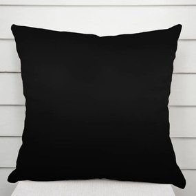 Biante Dekoračná obliečka na vankúš TF-108 Čierna bez vzoru 45 x 45 cm