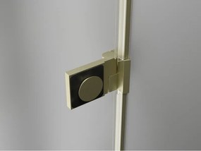 Mexen Lunar-B L pravý výklopný sprchový kút 95 x 80 cm, číre sklo, zlatá matná, 832L-095-080-55-00-P