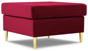 Červená zamatová podnožka Kyoto – Cosmopolitan Design