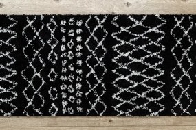 Behúň BERBER ETHNIC G3802 čierny Fredzle berber marokánsky