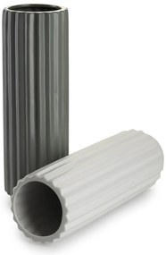 Keramická váza Kaze Grey 10x32 cm