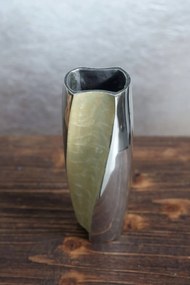 Krémovo strieborná váza Cappucino 21cm